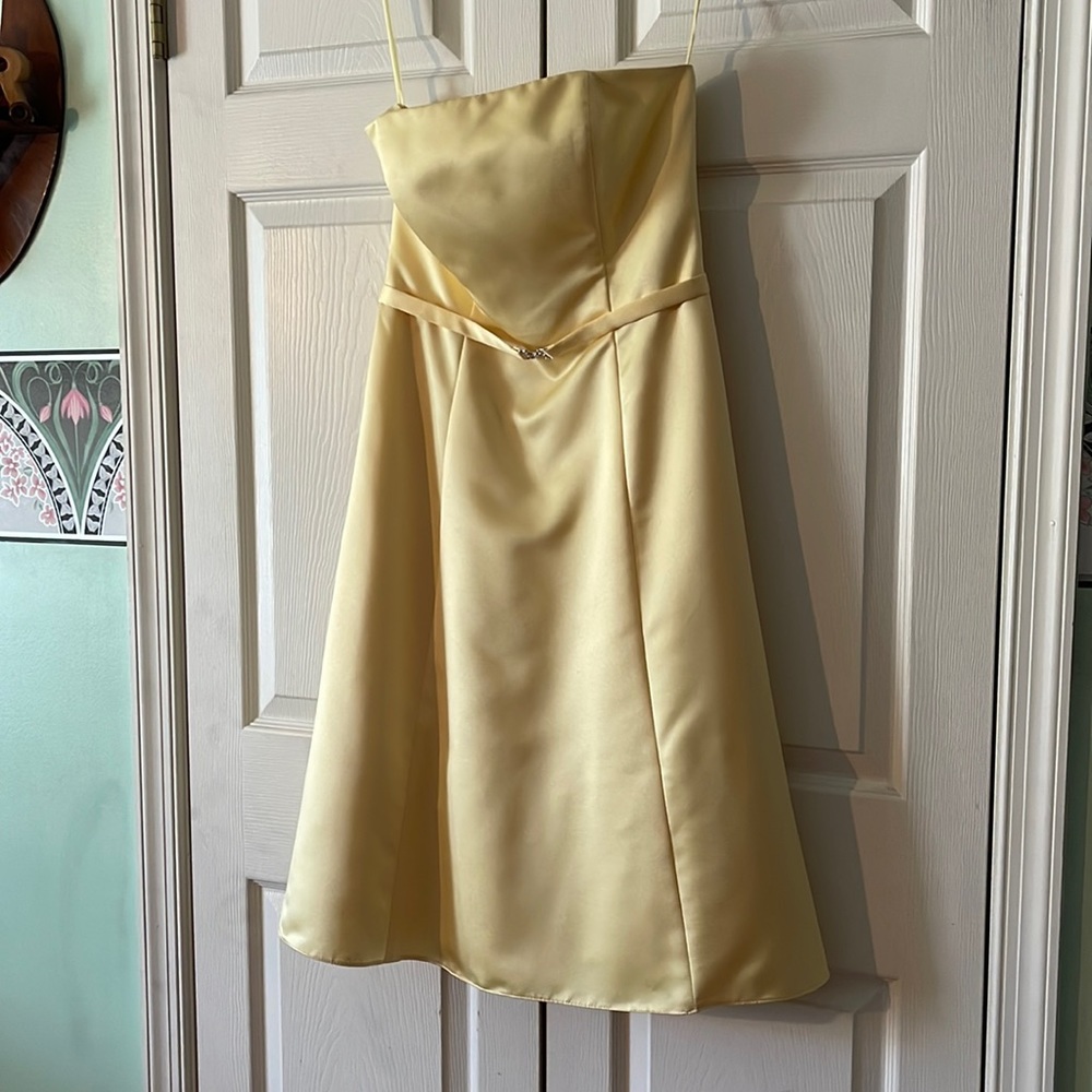 Ladies’ prom or party dress, knee-length, by Michaelangelo, size 8
